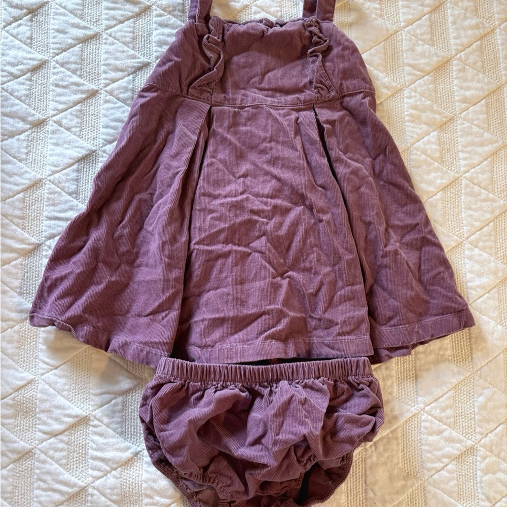 Angel Dear Lavender Dress and Bloomers Set